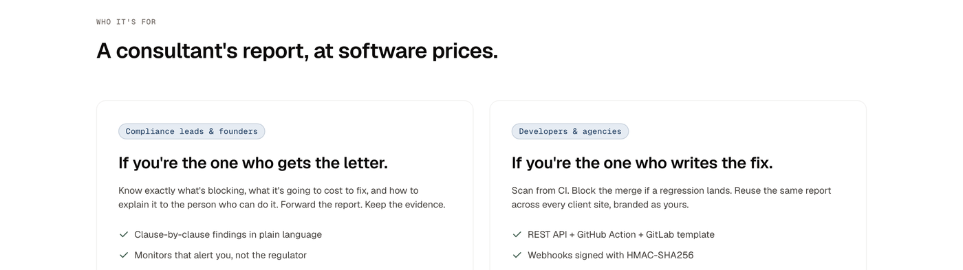 Two audiences: the person who gets the letter and the one who writes the fix