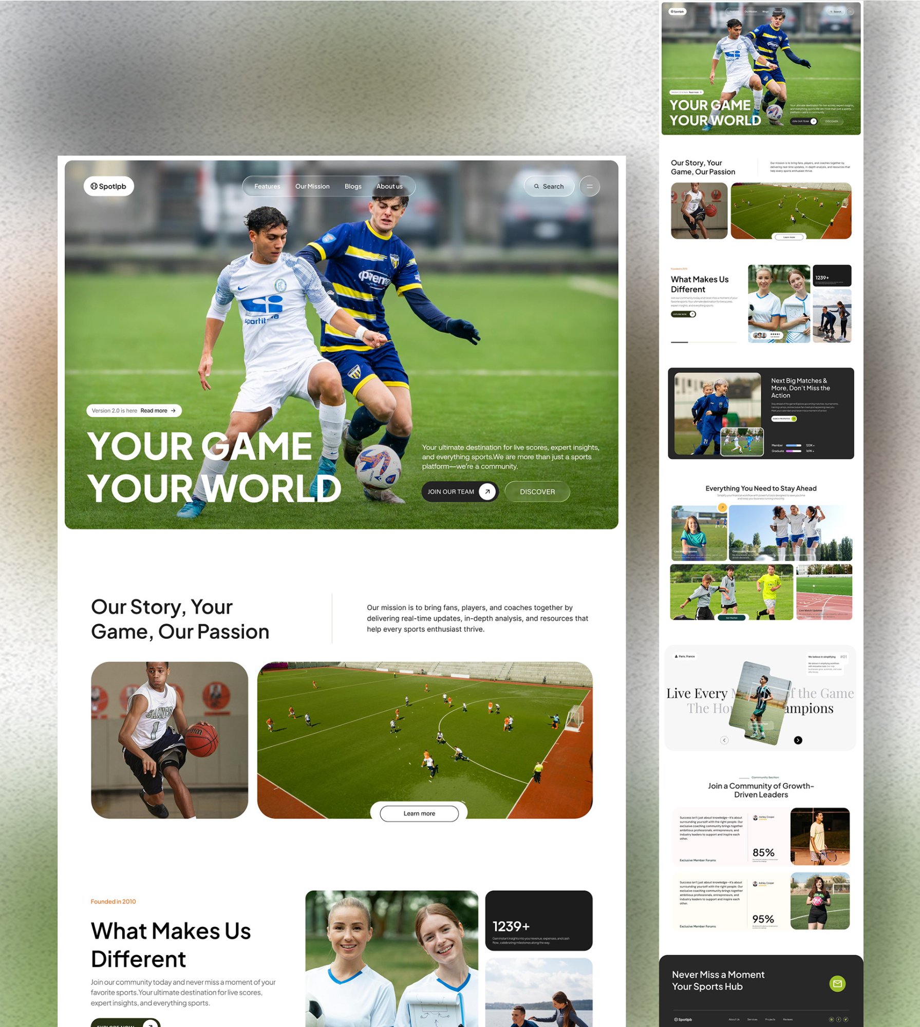 Full page design